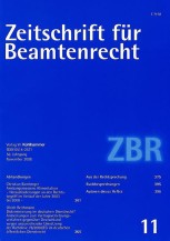 Zeitschrift für Beamtenrecht 11/2008