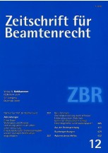 Zeitschrift für Beamtenrecht 12/2009