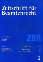 Zeitschrift für Beamtenrecht 3/2010