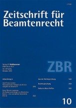 Zeitschrift für Beamtenrecht 10/2010