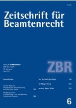 Zeitschrift für Beamtenrecht 6/2011