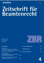 Zeitschrift für Beamtenrecht 4/2017