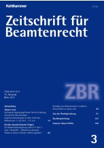 Zeitschrift für Beamtenrecht 3/2022