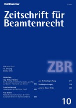 Zeitschrift für Beamtenrecht 10/2022