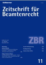 Zeitschrift für Beamtenrecht 11/2022