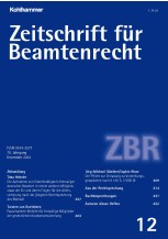 Zeitschrift für Beamtenrecht 12/2022