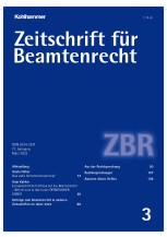 Zeitschrift für Beamtenrecht 3/2023