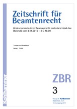 Konkurrenzschutz im Beamtenrecht nach dem Urteil des BVerwG vom 4.11.2010  - 2 C 16.09