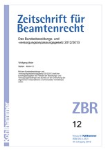 Das Bundesbesoldungs- und -versorgungsanpassungsgesetz 2012/2013