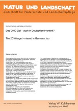 Das "2010-Ziel" - auch in Deutschland verfehlt?