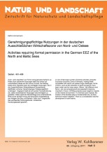 Genehmigungspflichtige Nutzungen in der deutschen Ausschließlichen Wirtschaftszone von Nord- und Ostsee