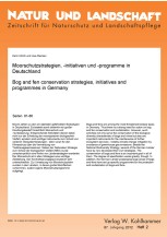 Moorschutzstrategien, -initiativen und -programme in Deutschland