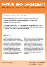 Ehrenamtlich erhobene Daten verbessern hessenweite Verbreitungsmodelle der FFH-relevanten Haselmaus (Muscardinus avellanarius)