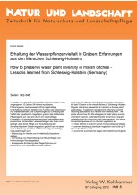 Erhaltung der Wasserpflanzenvielfalt in Gräben: Erfahrungen aus den Marschen Schleswig-Holsteins