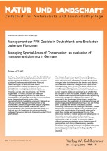 Management der FFH-Gebiete in Deutschland: eine Evaluation bisheriger Planungen