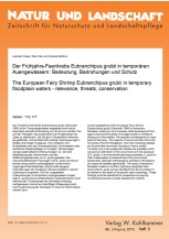 Der Frühjahrs-Feenkrebs Eubranchipus grubii in temporären Auengewässern: Bedeutung, Bedrohungen und Schutz