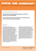 Das Konzept der Ökosystemleistungen aus Sicht der deutschen Umweltverbände