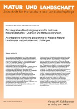 Ein integratives Monitoringprogramm für Nationale Naturlandschaften - Chancen und Herausforderungen