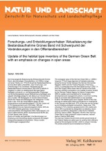 Forschungs- und Entwicklungsvorhaben "Aktualisierung der Bestandsaufnahme Grünes Band mit Schwerpunkt der Veränderungen in den Offenlandbereichen"