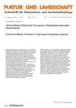 Wirtschaftliche Effekte des Tourismus in Biosphärenreservaten Deutschlands