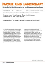 Erfassung und Bewertung der Ökosystemleistungen Russlands: ein Status-quo-Bericht