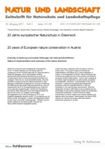 20 Jahre europäischer Naturschutz in Österreich