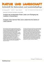 Analyse der bundesweiten Roten Listen zum Rückgang der Insekten in Deutschland