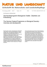 Das Bundesprogramm Biologische Vielfalt - Überblick und Entwicklung