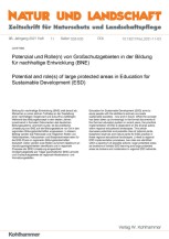 Potenzial und Rolle(n) von Großschutzgebieten in der Bildung für nachhaltige Entwicklung (BNE)