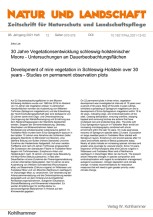 30 Jahre Vegetationsentwicklung schleswig-holsteinischer Moore - Untersuchungen an Dauerbeobachtungsflächen