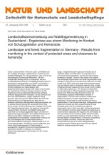 Landschaftszerschneidung und Waldfragmentierung in Deutschland - Ergebnisse aus einem Monitoring im Kontext von Schutzgebieten und Hemerobie