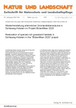 Wiederherstellung artenreicher Grünlandlebensräume in Schleswig-Holstein im Projekt BlütenMeeer 2020