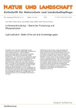 Lichtverschmutzung – Stand der Forschung und Wissenslücken