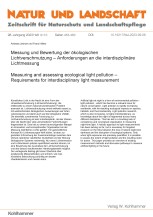 Messung und Bewertung der ökologischen Lichtverschmutzung - Anforderungen an die interdisziplinäre Lichtmessung