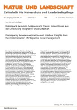 Diskrepanz zwischen Anspruch und Praxis: Erkenntnisse aus der Umsetzung integrativer Waldwirtschaft