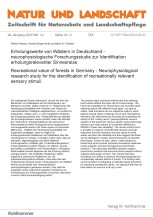 Erholungswerte von Wäldern in Deutschland - neurophysiologische Forschungsstudie zur Identifikation erholungsrelevanter Sinnesreize