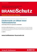Löschversuche an Lithium-Ionen-Traktionsbatterien