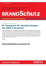 89. Sitzung des AK "Grundsatzfragen" der AGBF in Dortmund