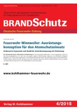 Feuerwehr Winnweiler: Ausrüstungskonzeption für den Atemschutzeinsatz