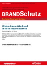 Lithium-Ionen-Akku-Brand in einem Industriebetrieb