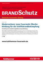 Niedersachsen: neue Feuerwehr-Überbekleidung für die Schiffsbrandbekämpfung
