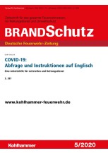 COVID-19: Abfrage und Instruktionen auf Englisch