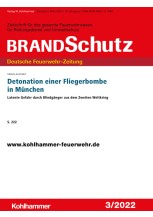 Detonation einer Fliegerbombe in München