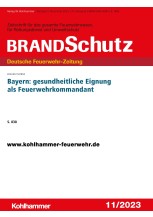 Bayern gesundheitliche Eignung als Feuerwehrkommandant (Recht)