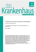 Therapeutische Versorgung in deutschen Universitätskliniken