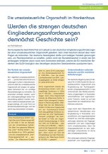Die umsatzsteuerliche Organschaft im Krankenhaus: Werden die strengen deutschen Eingliederungsanforderungen demnächst Geschichte sein?