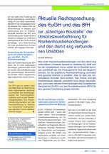 Aktuelle Rechtsprechung des EuGH und des BFH zur "ständigen Baustelle" der Umsatzsteuerbefreiung für Krankenhausbehandlungen und den damit eng verbundenen Umsätzen