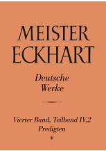 Meister Eckhart. Deutsche Werke Band 4,2: Predigten