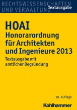 HOAI Honorarordnung für Architekten und Ingenieure 2013